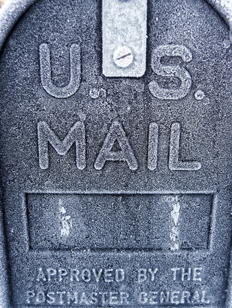 Frozen maildropの写真素材