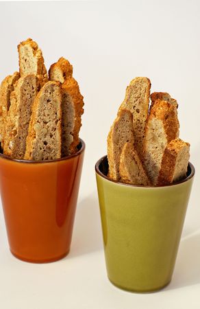 Banana Bread Biscotti made from scratch at home.の写真素材