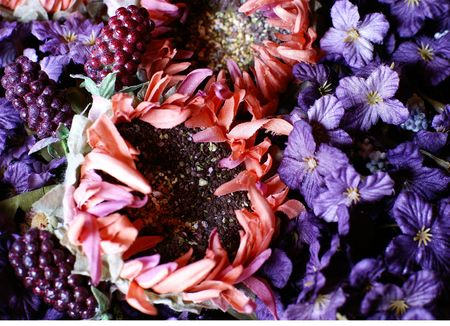 Silk Sunflower Arrangementの写真素材