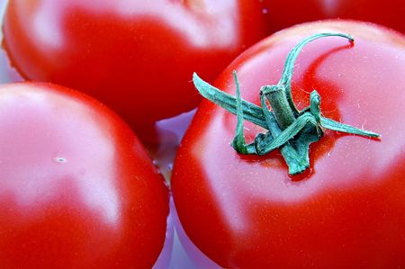Italian tomatoes are a great source of lycopene, useful in the fight against some types of cancer.の写真素材