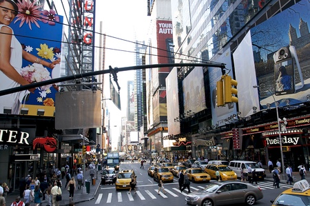 Times Square - New York City in Augustのeditorial素材