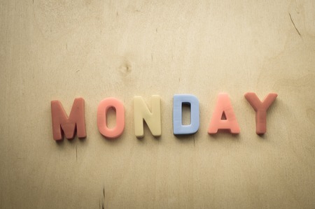 Letters on the wooden tableの写真素材