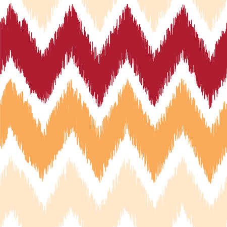 Ikat pattern seamless.Abstract background.Boho Shawl.Repeat.Zigzag.Vector.Illustration.のイラスト素材