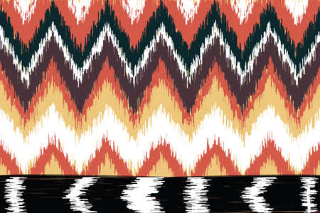Ikat zigzag shape.Abstract background.Tribal embroidery.Bohemian fashion.
Image for...