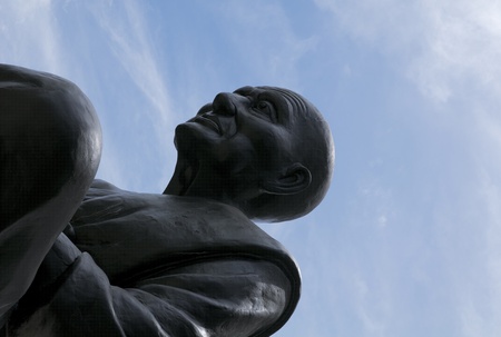 grunge, art, blue, black, statue, sky, buddha, thailand, thaiのeditorial素材