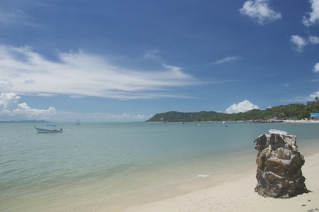 stone in the seaの写真素材