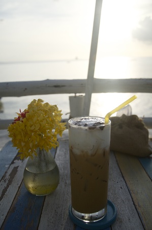 ice coffeeの写真素材