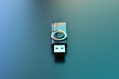 Flash drive on background