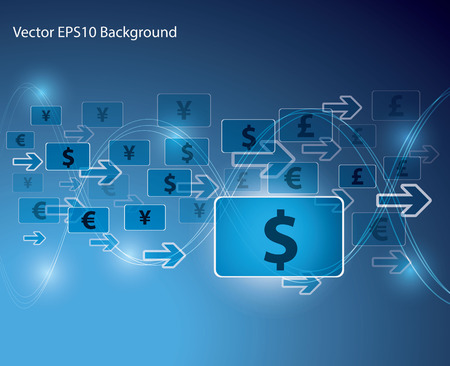 Abstract Money Sign Vector Backgroundのイラスト素材