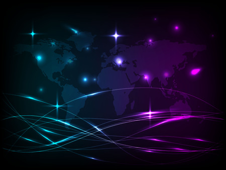 Abstract background grow line and world mapのイラスト素材