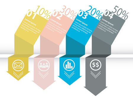 Abstract Infographic Element Modern Vector Illustrationのイラスト素材
