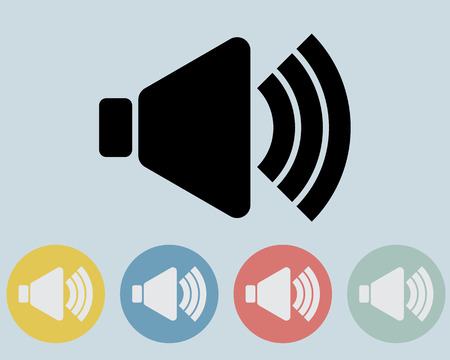 Speaker On Icon Symbol Vectorのイラスト素材