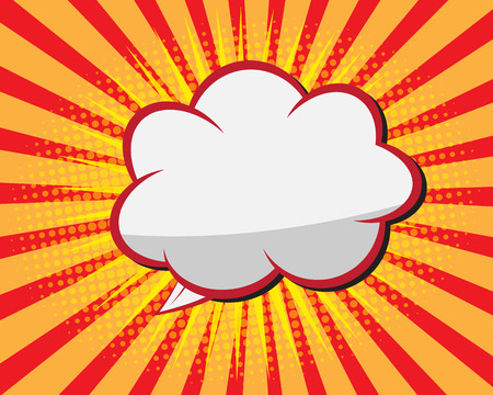 Comic Book Speech Bubble ,Pop art Background Vector Illustrationのイラスト素材