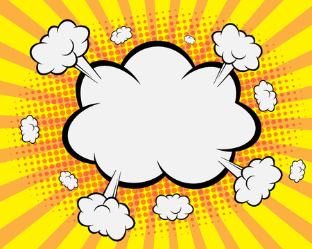 Comic Book Speech Bubble ,Pop art Background Vector Illustrationのイラスト素材