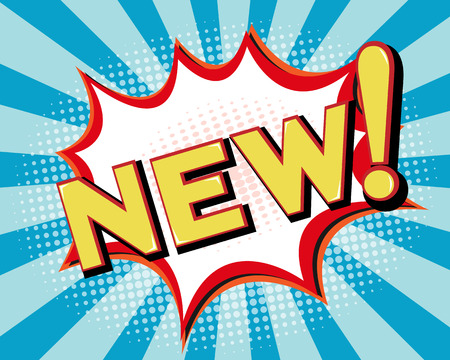 New Comic Book ,Pop art Background Vector Illustrationのイラスト素材