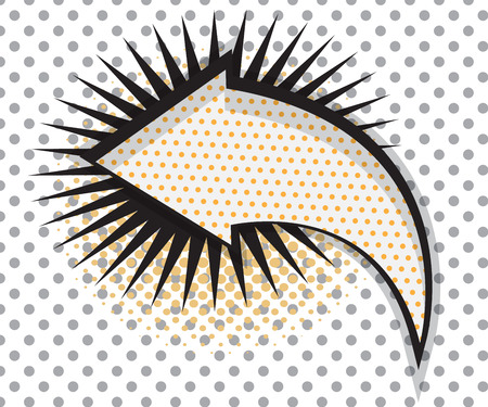 Arrow Shape Pop art ,Comic Book Background Vector Illustrationのイラスト素材
