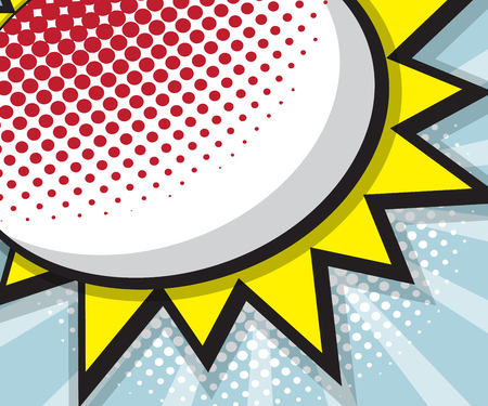 pop art, comic book, comic background, speech bubble comic vector illustrationの写真素材