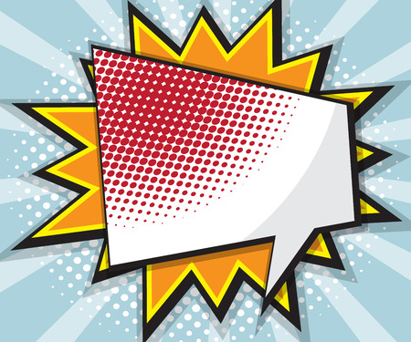 pop art, comic book, comic background, speech bubble comic vector illustrationの写真素材