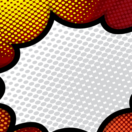 pop art, comic book, comic background, speech bubble comic vector illustrationのイラスト素材