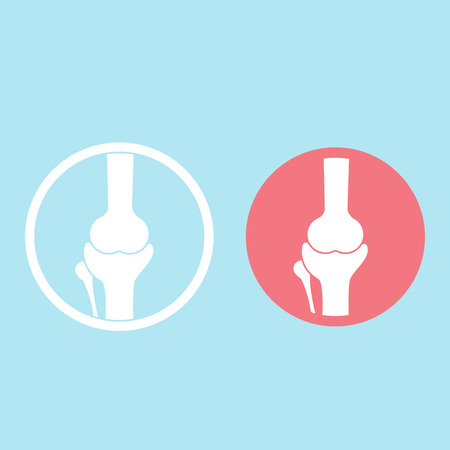 knee bone background flat design vector illustrationのイラスト素材