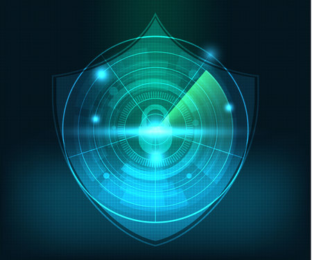 abstract technology network security background vector illustrationのイラスト素材