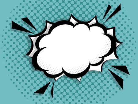 Illustration of blank comic book, pop art vector background.のイラスト素材