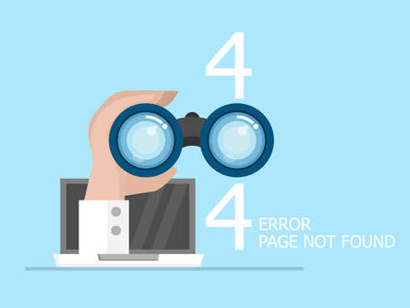 404 error page not found vector illustration flat design