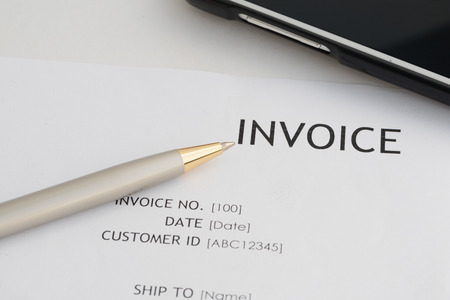 invoice head letterの写真素材