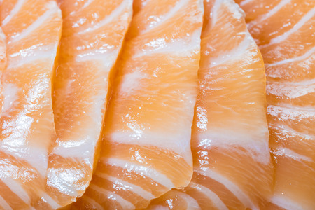 Close up of Salmon fillets