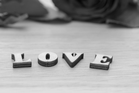 Say love via diamond ring and red rose to your lovers in Valentine's Day.の写真素材