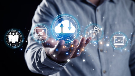 Digital marketing internet advertising and sales increase business technology concept,の写真素材