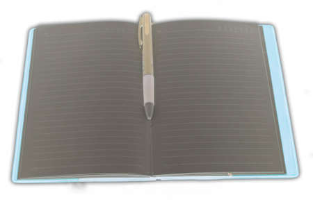 Notebooks with a new initiative to what will happen to you.の写真素材