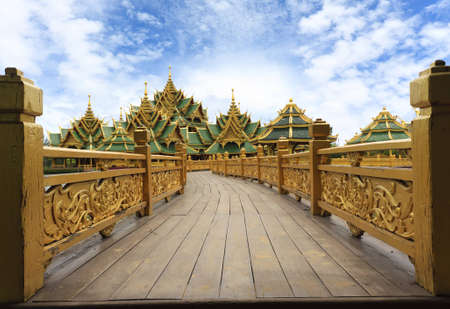 Enlightened City Hall is located in the ancient province of Samut Prakan.の写真素材