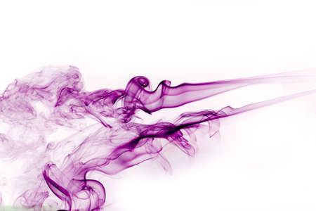 Purple smoke from the incense smoke from the imagination.の写真素材