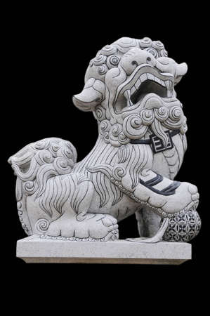 Lion statue in front of the Temple Forum Pattaya の写真素材