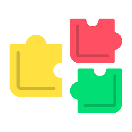Puzzle Vector Iconのイラスト素材
