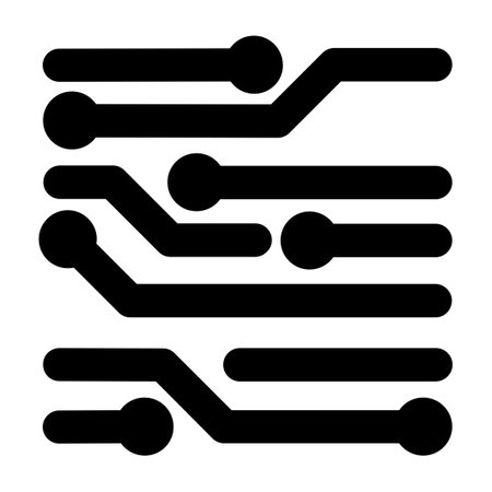 Circuit Glyph Iconのイラスト素材