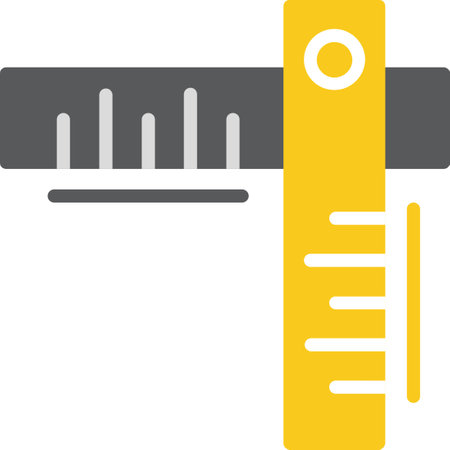Measure Tape Flat Iconのイラスト素材