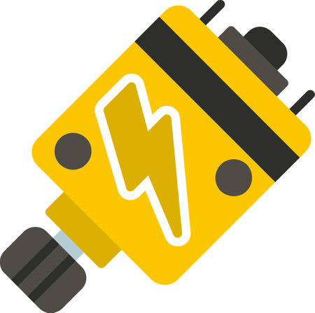 Motor Flat Iconのイラスト素材