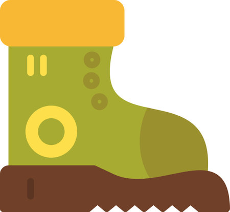 Boot Flat Iconのイラスト素材