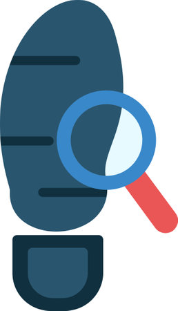 Trace Flat Iconのイラスト素材