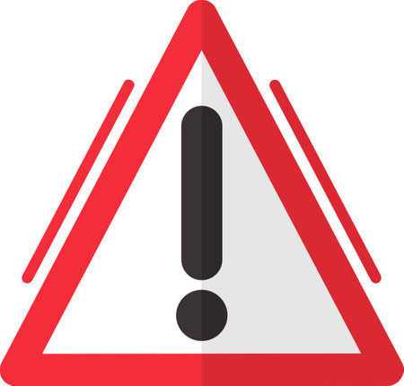 Danger Flat Iconのイラスト素材