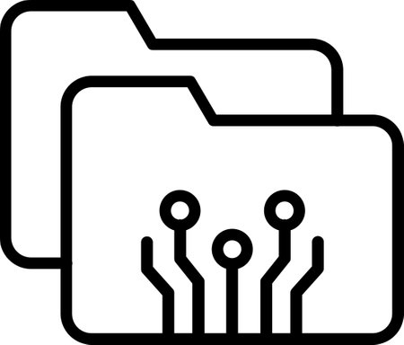 Folder Line Iconのイラスト素材