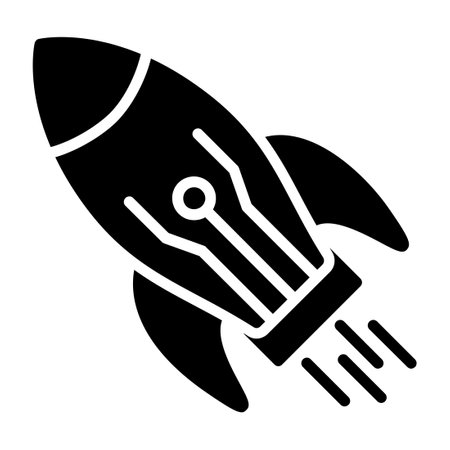 Startup Glyph Iconのイラスト素材