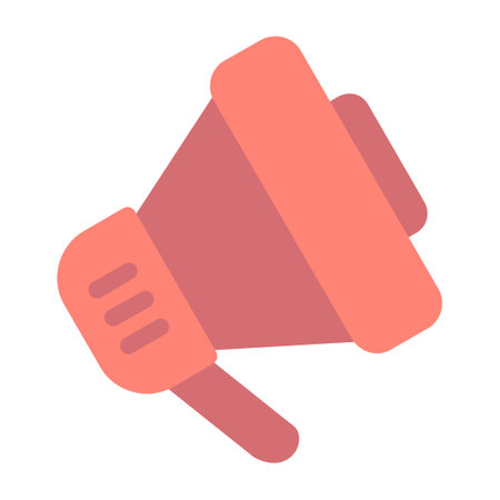 Loudspeaker Flat Iconのイラスト素材