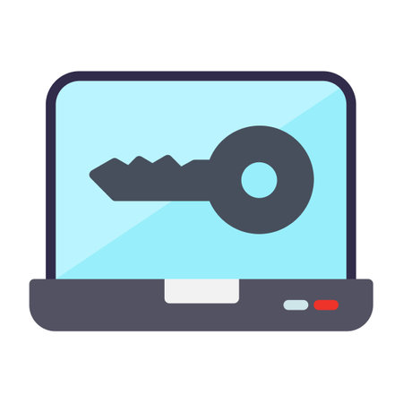 Key Flat Iconのイラスト素材
