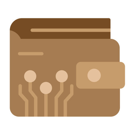Wallet Flat Iconのイラスト素材