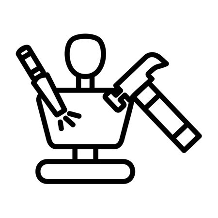 Sculpting Line Iconのイラスト素材