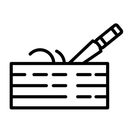 Wood Line Iconのイラスト素材