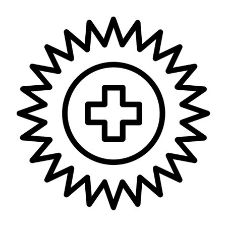 Badge Line Iconのイラスト素材